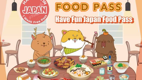 Japanese Kansai Food and Beverages Enjoyment Coupon 1 Week Free Pass (Choose 3 Facilities)