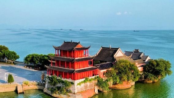 合肥包車快速打卡巢湖9小時/姥山島+中廟+三河古鎮一天遊