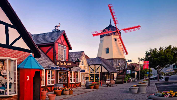 Santa Barbara Chinese private charter day tour: Highway 1 + Solvang + Shoreline Park