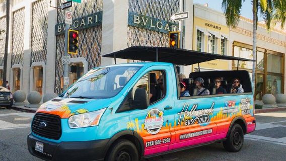 Hollywood, Beverly Hills & Celebrity Homes Tour by Open Air Bus