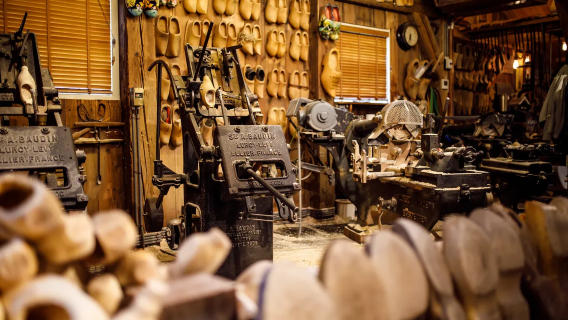 Wooden Shoe Workshop of Zaanse Schans + Cheese Farm "Catharina Hoeve" by Henri Willig