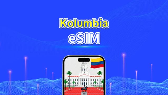 Kolumbia eSIM | 5G/4G | Szybki internet | 24 godziny | Wybór liczby dni | Kod QR