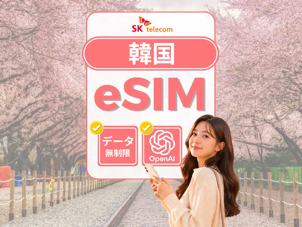 韓国eSIM】SKテレコム高速ネイティブデータ＆通話｜Naverマップ対応＋