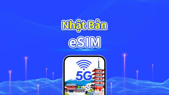 Nhật Bản 5G eSIM | Phủ sóng đa mạng | Gói dữ liệu hàng ngày/tổng | 1–30 ngày | Thanh toán theo ngày lịch | QR Code