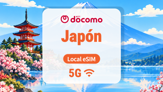 Japón DOCOMO 5G eSIM | IP Local • Apps de IA y TikTok | 1–30 Días | Código QR