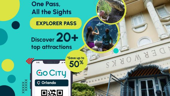 Go City オーランド自選パス【公式運営/20以上の人気観光スポット含む/オーランド逆さハウス/ザ・ウィール・アット ICON パーク】|オーランド・エクスプローラーパス