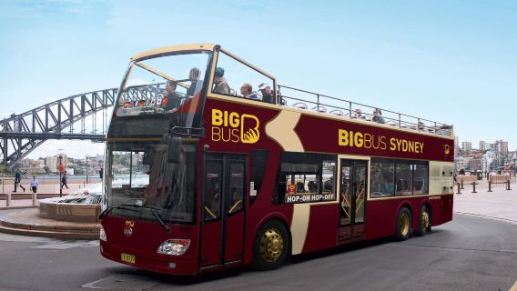 Billet de Bus à arrêts multiples à impériale ouverte Sydney Big Bus Sydney (trajets Accès illimité pendant la période de validité)