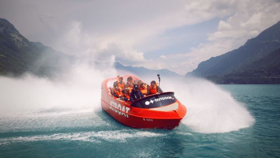 Jetboat Interlaken Lake Brienz from Bönigen