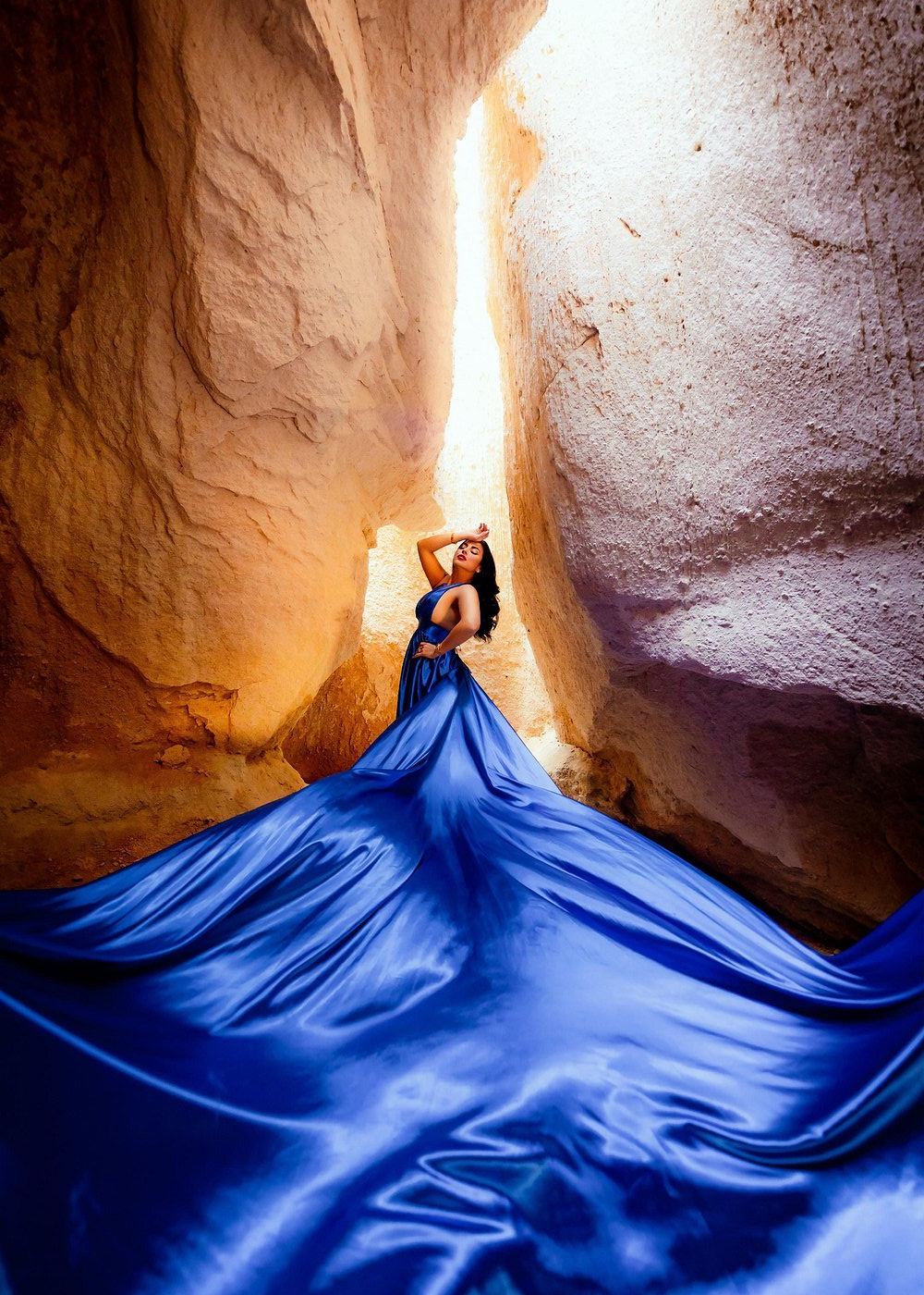 Cappadocia: Photoshoot Experience in Cappadocia with Flying Dress with hotel pick and drop