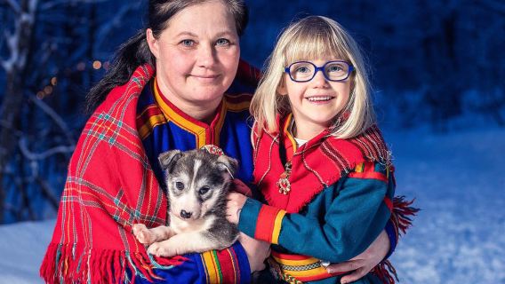 Narvik: Hundeschlittenfahrt mit Nordlichtzeremonie