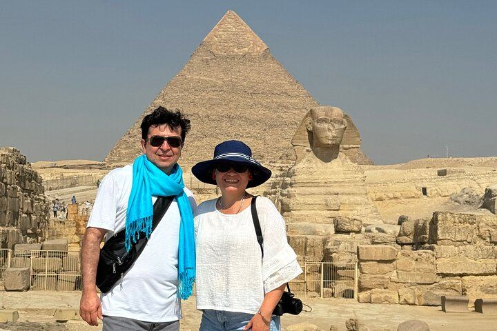Vip private tour Pyramids, Saqqara, Memphis &camel with lunch 