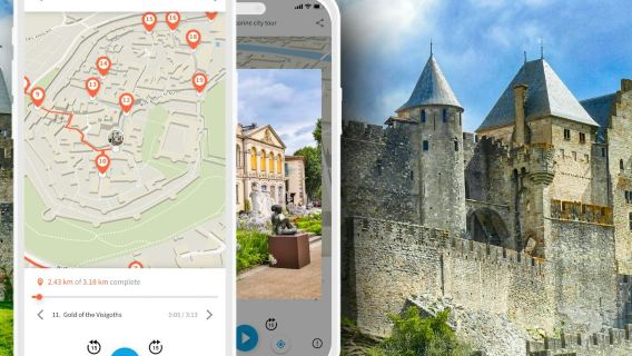 Carcassonne: Aplicación de audioguía de TouringBee