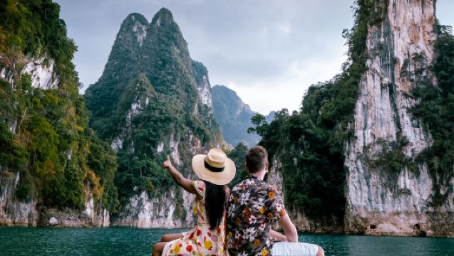 Khao Sok Nationaal Park+Cheow Lan Meer Kajakken 12 uur