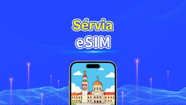 eSIM da Sérvia | 4G | Dados de alta velocidade | 24 horas | Dias opcionais de 1 a 30 dias | Código QR