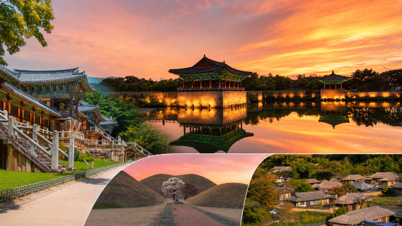 Desde Busan | Excursión de un día por Gyeongju, Patrimonio de la UNESCO: Templo Bulguska + Aldea Yangdong + Estanque Wolji