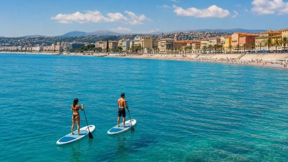 Stand-up paddleboarding rental in Nice - Direct delivery to the beach