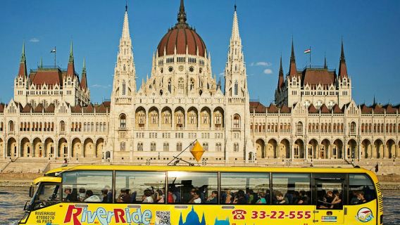 Budapest: RiverRide, esperienza di 1,5 h su autobus galleggiante