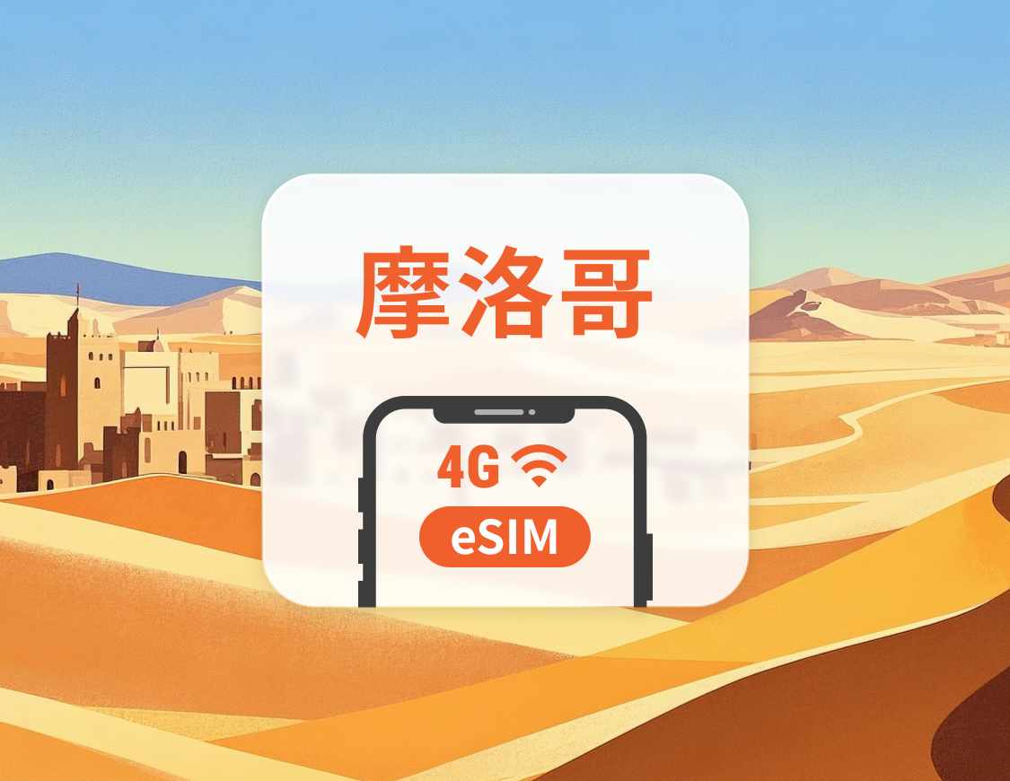 摩洛哥 eSIM | 可用ChatGPT&TikTok | 1-30天超多套餐可選 | 即買即用 | QR Code