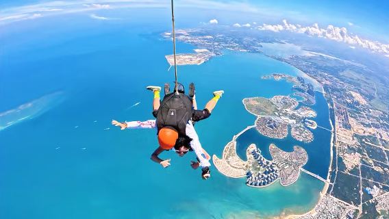 海南儋州海花島海景跳傘官方預約三亞博鰲樂東萬寧【海景跳傘+教練1V1帶跳+美美出片+視頻剪輯】