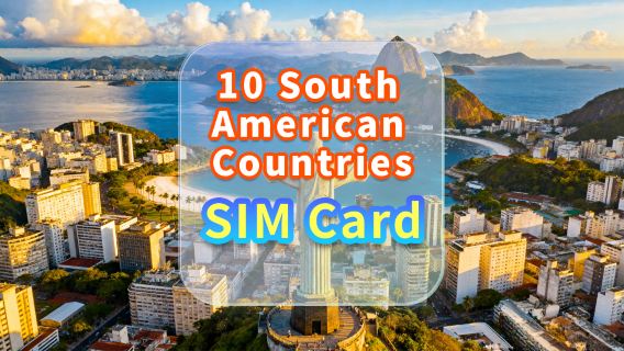 [10 Quốc gia Nam Mỹ] Thẻ SIM dữ liệu 5G | Thẻ SIM dữ liệu tốc độ cao | Ngày có thể lựa chọn | Cắm và chạy | Nhận tại sân bay Hồng Kông