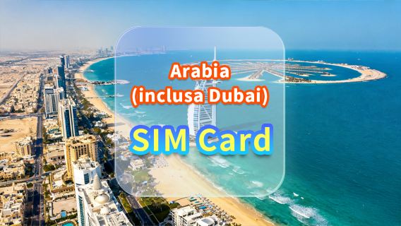 [Arabia (inclusa Dubai)] Scheda SIM dati 5G | Etisalat | Scheda SIM dati ad alta velocità | Giorni selezionabili | Plug and Play | Prelievo dall'aeroporto di Hong Kong