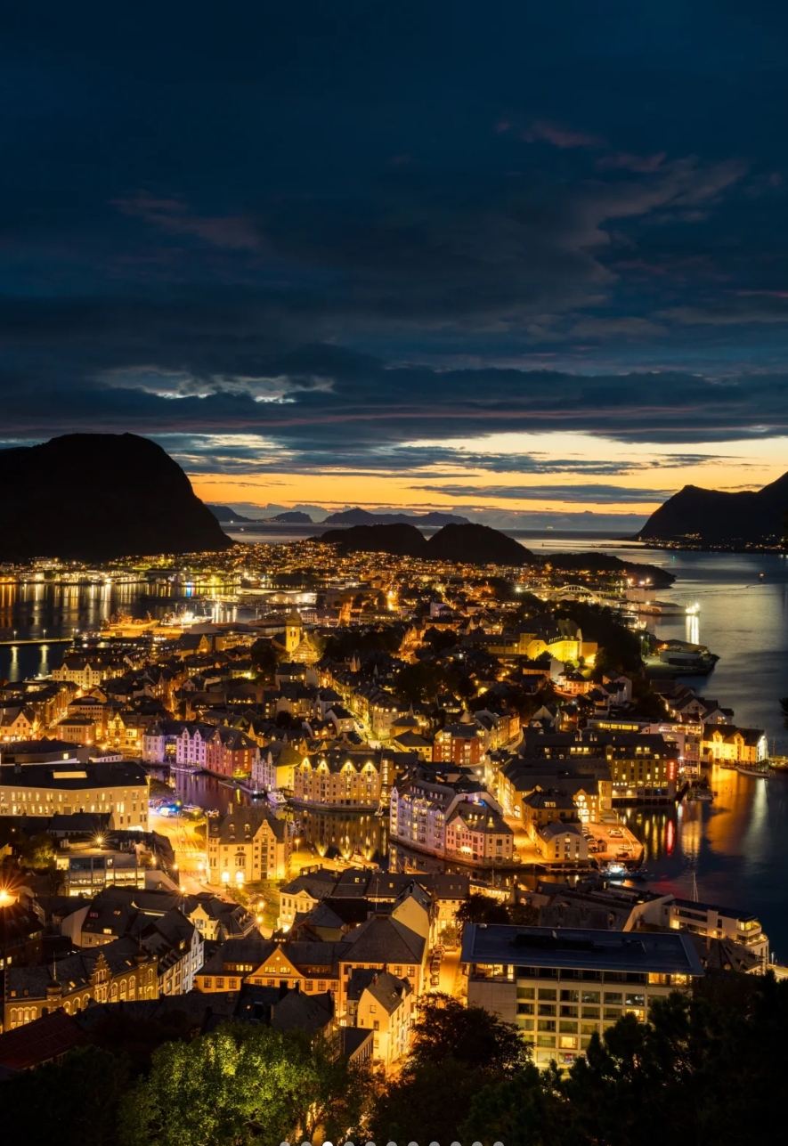 挪威+奧勒松教堂+比拉蓬觀景台+徒步之旅|阿爾卑斯山脈巡禮