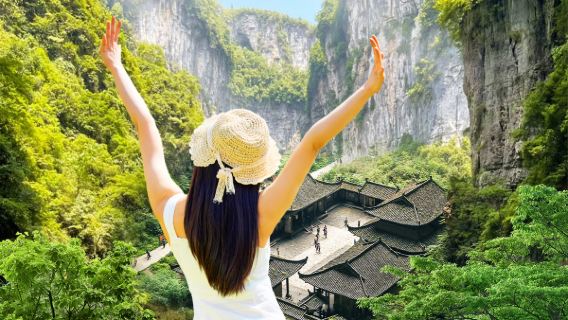 [Tur perahu opsional untuk kelompok hingga 8 orang] Chongqing Jembatan Tiga Alami Wulong + Ngarai Longshuixia + Pelayaran 1 hari di Sungai Wujiang