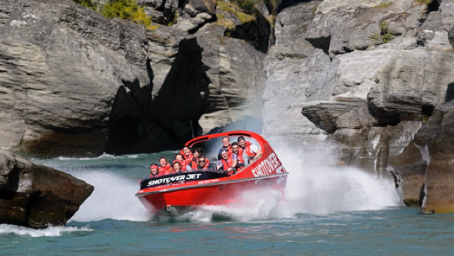 นิวซีแลนด์ ควีนส์ทาวน์ สปีดโบ๊ต Shotover Jet/25 นาที