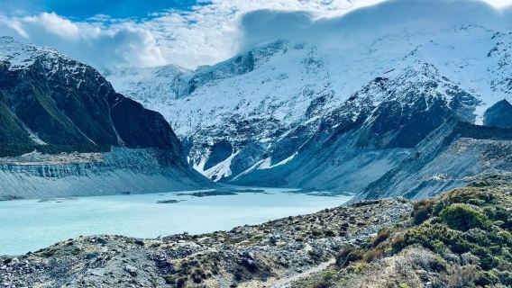 New Zealand Queenstown pergi-balik: Taman Negara Gunung Cook + laluan mendaki Lembah Hook lawatan sewa peribadi 12h