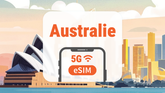 Australie 5G eSIM | IA & TikTok | 1–30 Jours | Code QR