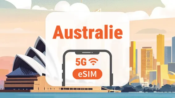 Australie 5G eSIM | IA & TikTok | 1–30 Jours | Code QR