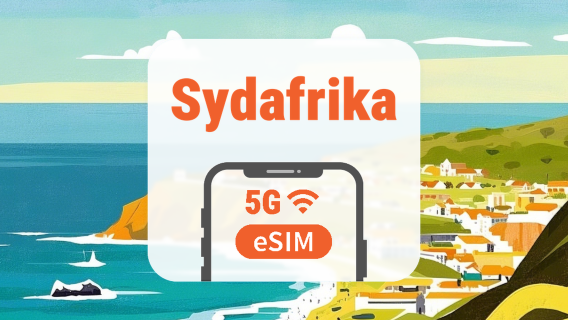 Sydafrika 5G eSIM | Dobbelt netværk • ChatGPT | 1–30 dage | QR-kode