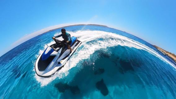 From Mellieħa: Comino, Blue Lagoon, and Gozo Jet Ski Tour