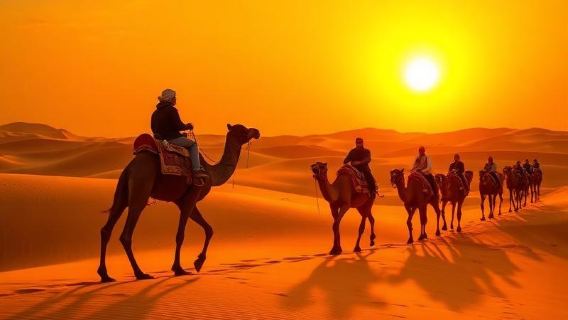 Jaisalmer Sunset Camel Safari at Sam Sand Dunes
