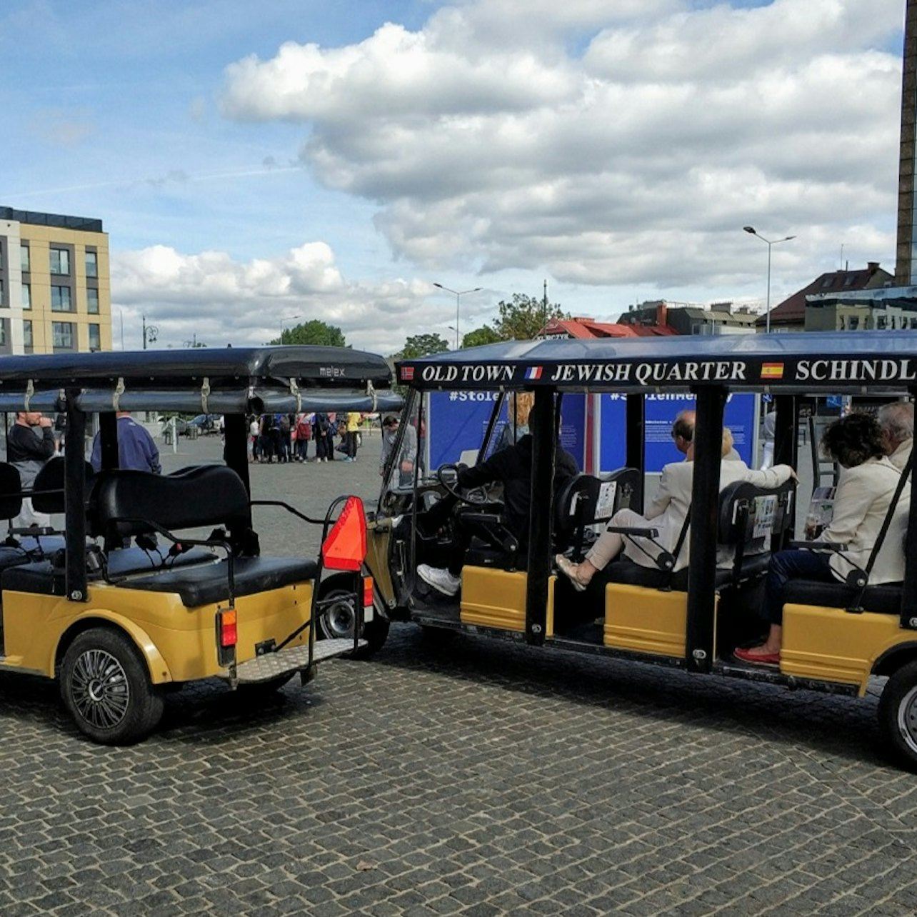 크라쿠프 카지미에시 지구: 전기 골프 카트 투어 + 오디오 가이드