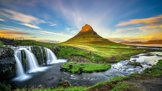 Snæfellsjokull, Black Beach, Iceland, Kirkjufell Mountain, and Black Church one-day tour