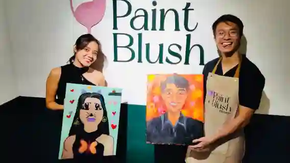 เวิร์กช็อป Couple Art Jamming โดย Paintblush Singapore