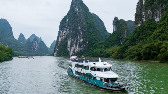 lawatan sehari pelayaran bintang tiga Sungai Li dengan Trip.com YOYO atau setaraf di Guilin-Yangshuo + rakit buluh Sungai Yulong