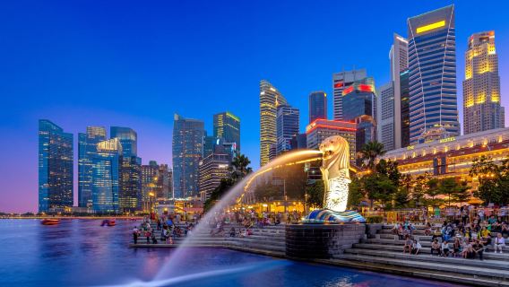 シンガポール発|リバークルーズ+ガーデン・ラプソディー&スペクトラ鑑賞 夜景ツアー|日本語ガイド付き