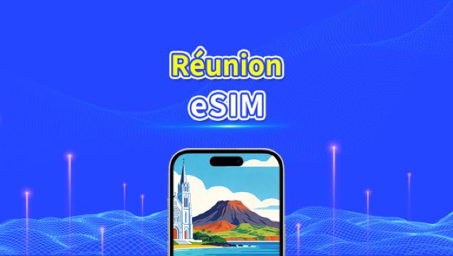 Französisch-Reunion eSIM | 4G | Tägliches/Gesamtdatenpaket | 1-30 Tage | 24-Stunden-Abrechnung | QR-Code