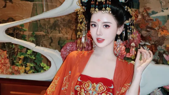 Shenzhen narrative banquet in Guangdong, China (immersive ancient palace banquet) — dining + costume change experience + chang an fu theme performance [makeup/photography/portrait services available]