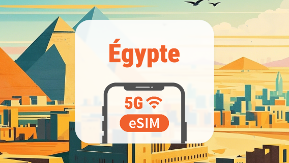 Égypte 5G eSIM | Triple Réseau • IA & TikTok | 1–30 Jours | Code QR