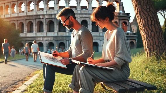Colosseum Alternative Tour: Sketch & Savor Creative Experience