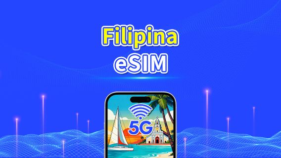 eSIM Filipina | 5G/4G | Paket Data Harian/Total | 1-30 hari | Penagihan Hari Alam | Kode QR