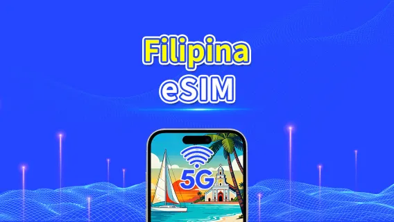 eSIM Filipina | 5G/4G | Paket Data Harian/Total | 1-30 hari | Penagihan Hari Alam | Kode QR
