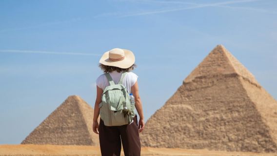 Pyramides de Gizeh, Sphinx et musée égyptien : visite guidée au départ d'Hurghada