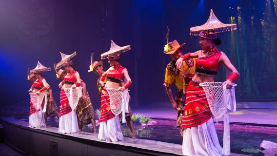 Entrada para el espectáculo Lijiang Lishui Jinsha (escenario de ensueño + encanto Naxi + danzas folclóricas + banquete audiovisual inmersivo)