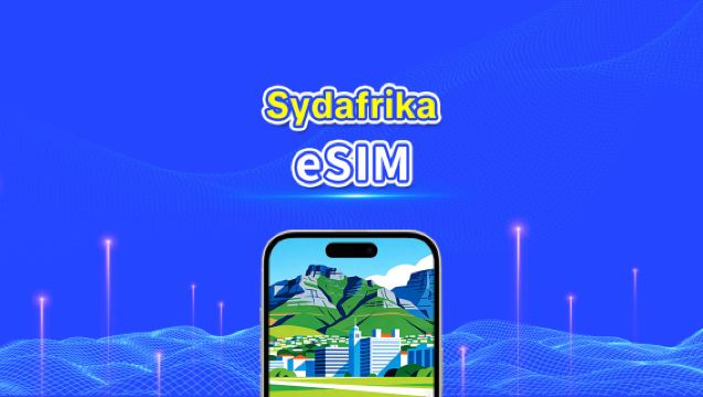 Sydafrika eSIM | 4G | Højhastighedsdata | Daglig pakke/datapakke | 24 timers fakturering | 1-30 dage | QR-kode