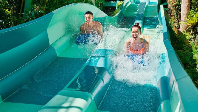 [Adventure Cove Waterpark] สวนน้ำแอดเวนเจอร์โคฟ สิงคโปร์ สัมผัสเสน่ห์ของโลกน้ำอย่างเต็มรูปแบบ - เลือกตั๋วเข้าสวนน้ำรายวันหรือตั๋วผ่านเร็ว
