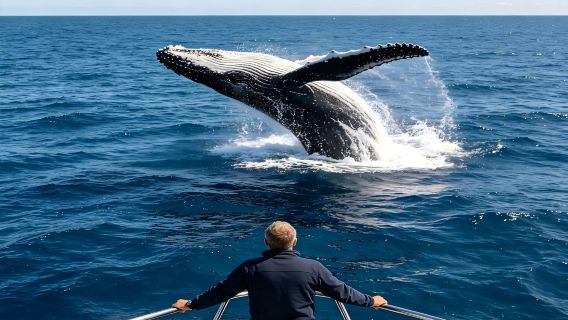 Winter limited-time special: 1-day tour to Phillip Island cruise for whale & dolphin watching in Melbourne